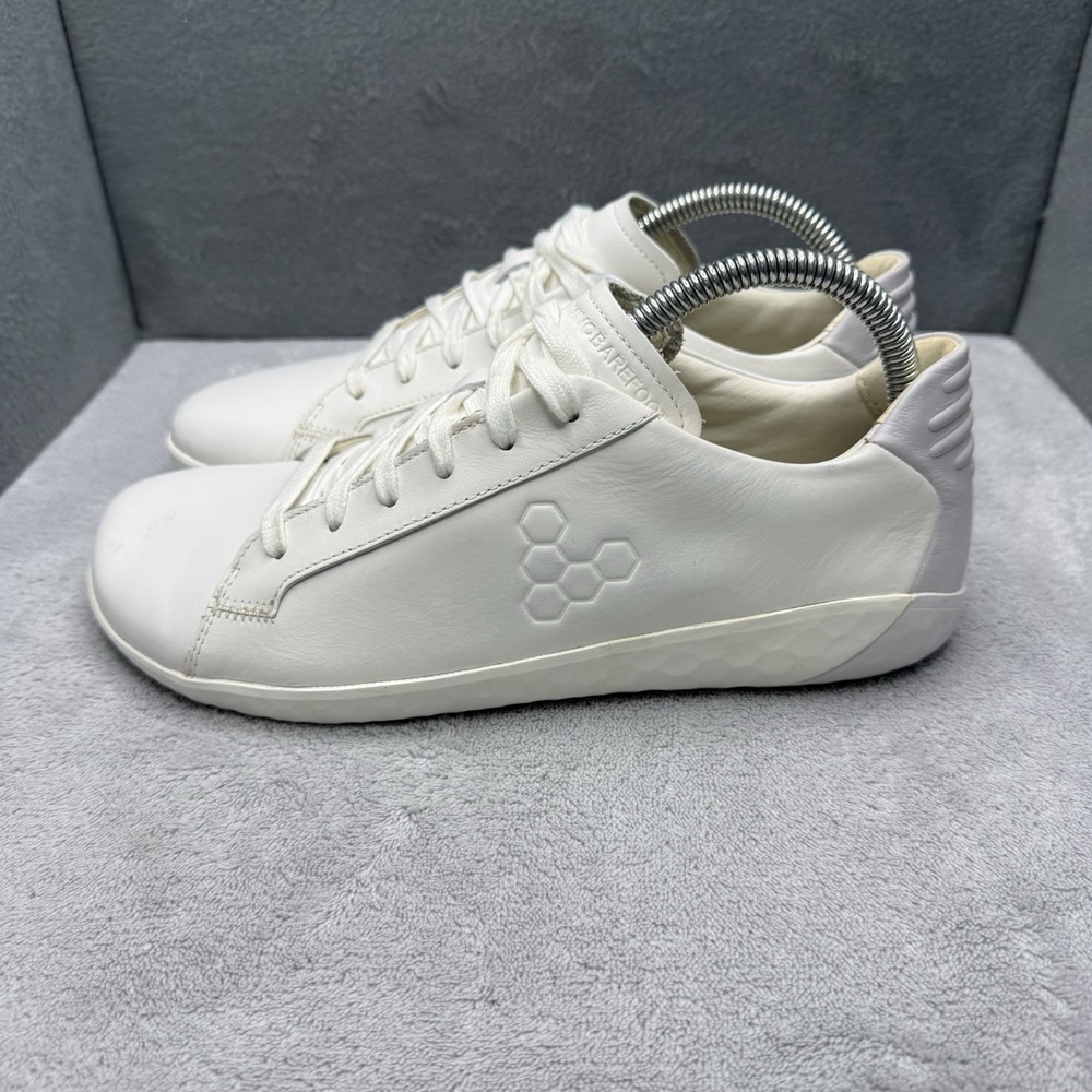 Vivobarefoot Geo Court L White Leather Barefoot Sneakers Women's EU 39